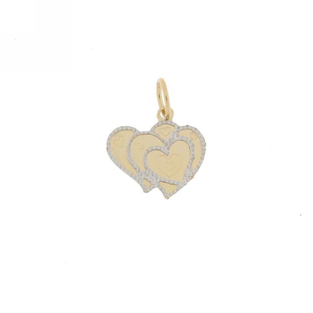 Pendente "CUORI" Gold&Silver