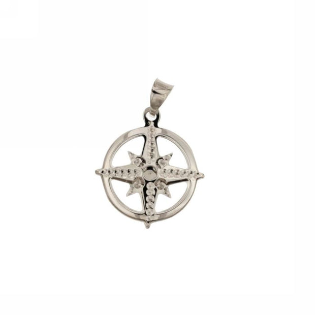 Pendente "ROSA DEI VENTI" Silver