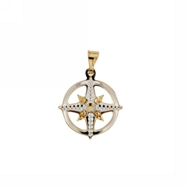 Pendente "ROSA DEI VENTI" Gold&Silver