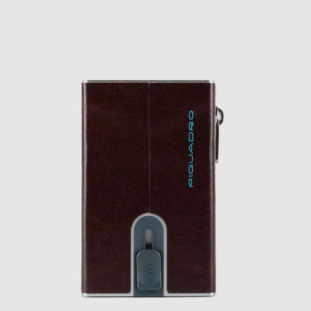 Compact wallet per banconote e carte di credito co MARRONE