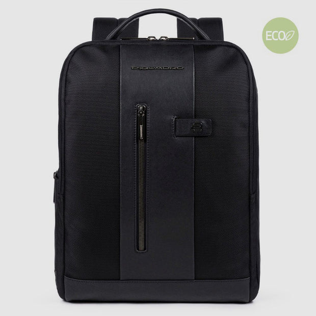 Zaino porta pc e porta ipad® in tessuto riciclato NERO