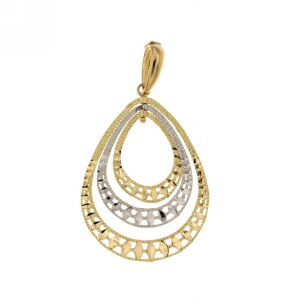 Pendente "GOCCIA" Gold&Silver