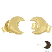 Orecchini oro con luna