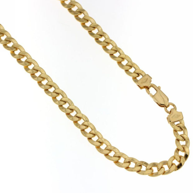 Collana oro catena vuota maglia grumetta