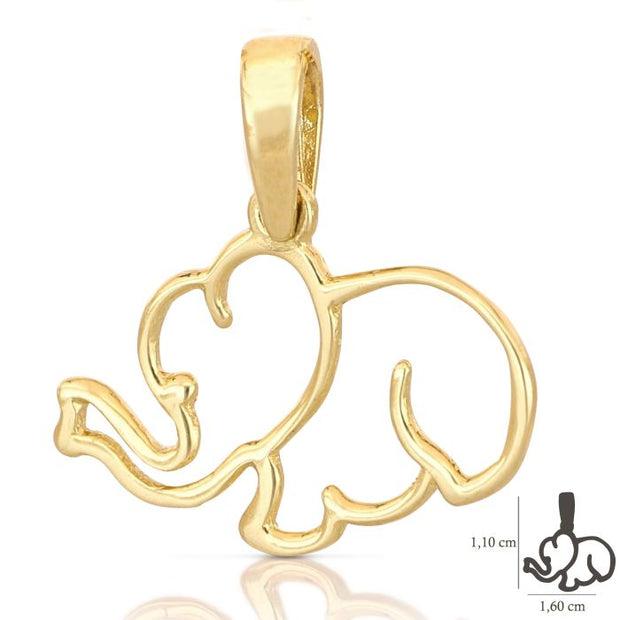 Pendente "ELEFANTE" Gold