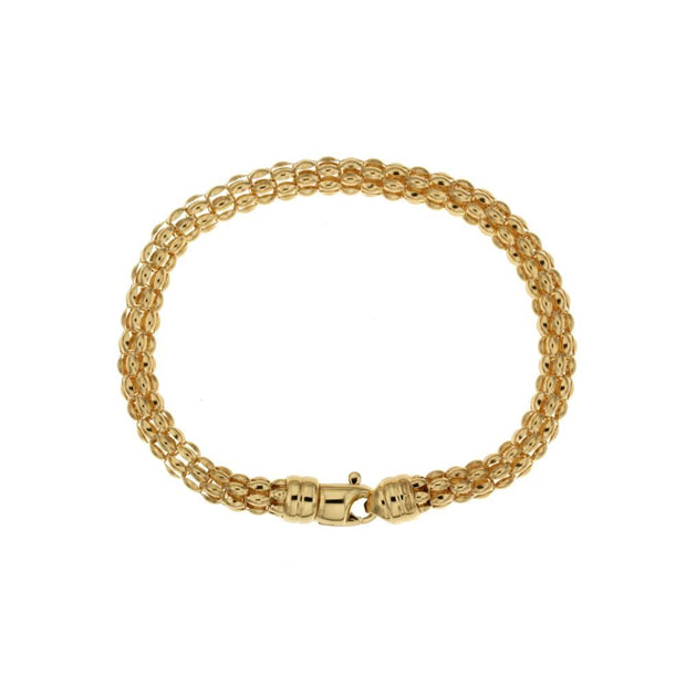 Bracciale oro maglia pop-corn