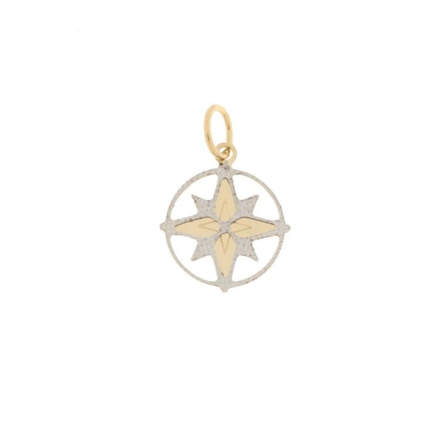 Pendente "ROSA DEI VENTI" Gold&Silver