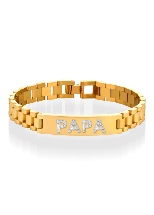 Bracciale "PAPA'" Gold