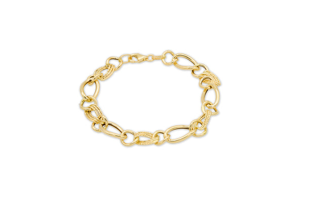 Bracciale in oro GIALLO Catena Piatta