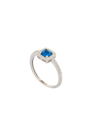 ANELLO QUADRATO IN ORO BIANCO