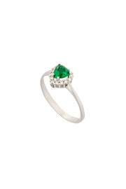 ANELLO CUORE IN ORO BIANCO