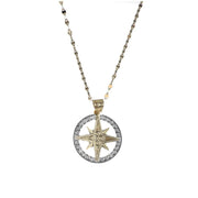 Collana rosa dei venti in oro 18kt