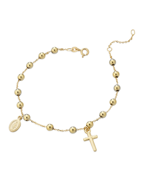 Bracciale rosario in Oro Unisex