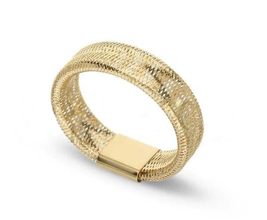 Anello a molla in oro 18kt
